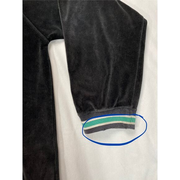 UNK NBA Vintage Boston Celtics Velour Full Zip Track Jacket XL Black - Picture 7 of 15